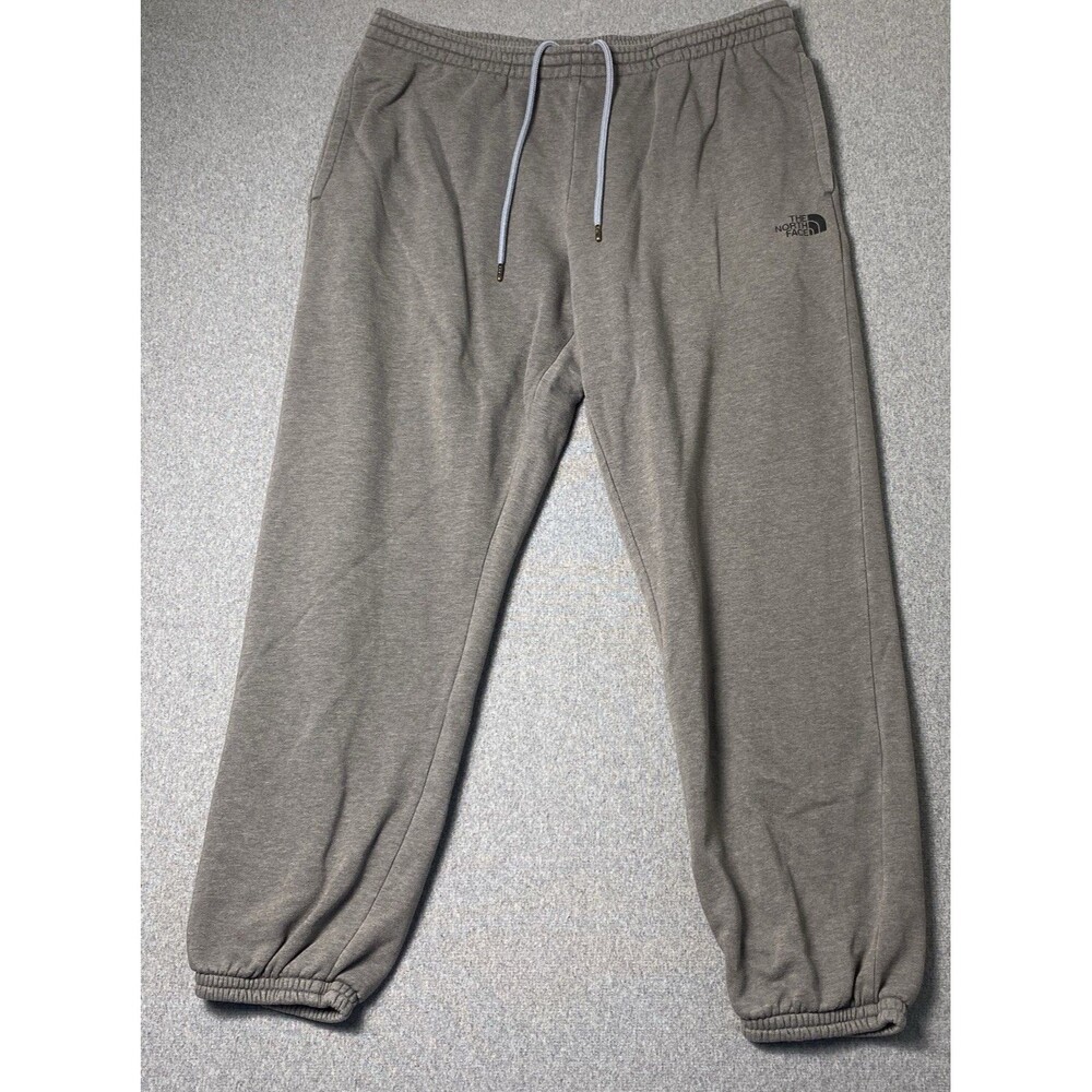 The North Face Sweatpants Mens Sz XL Gray Joggers Fleece Drawstring Casual